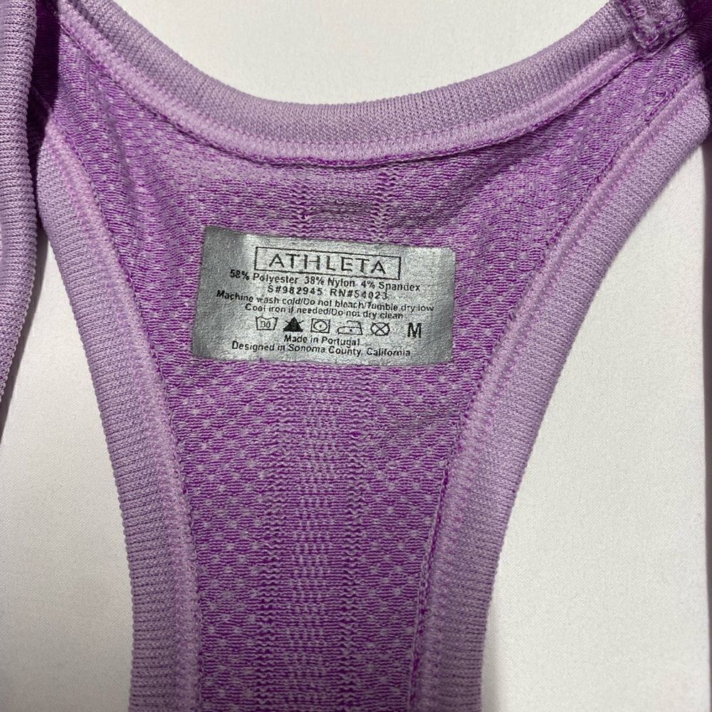 Athleta Color Block Fastest Track Racerback Tank - Size Medium - Picture 2 of 7